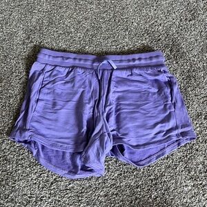 Purple comfy shorts
